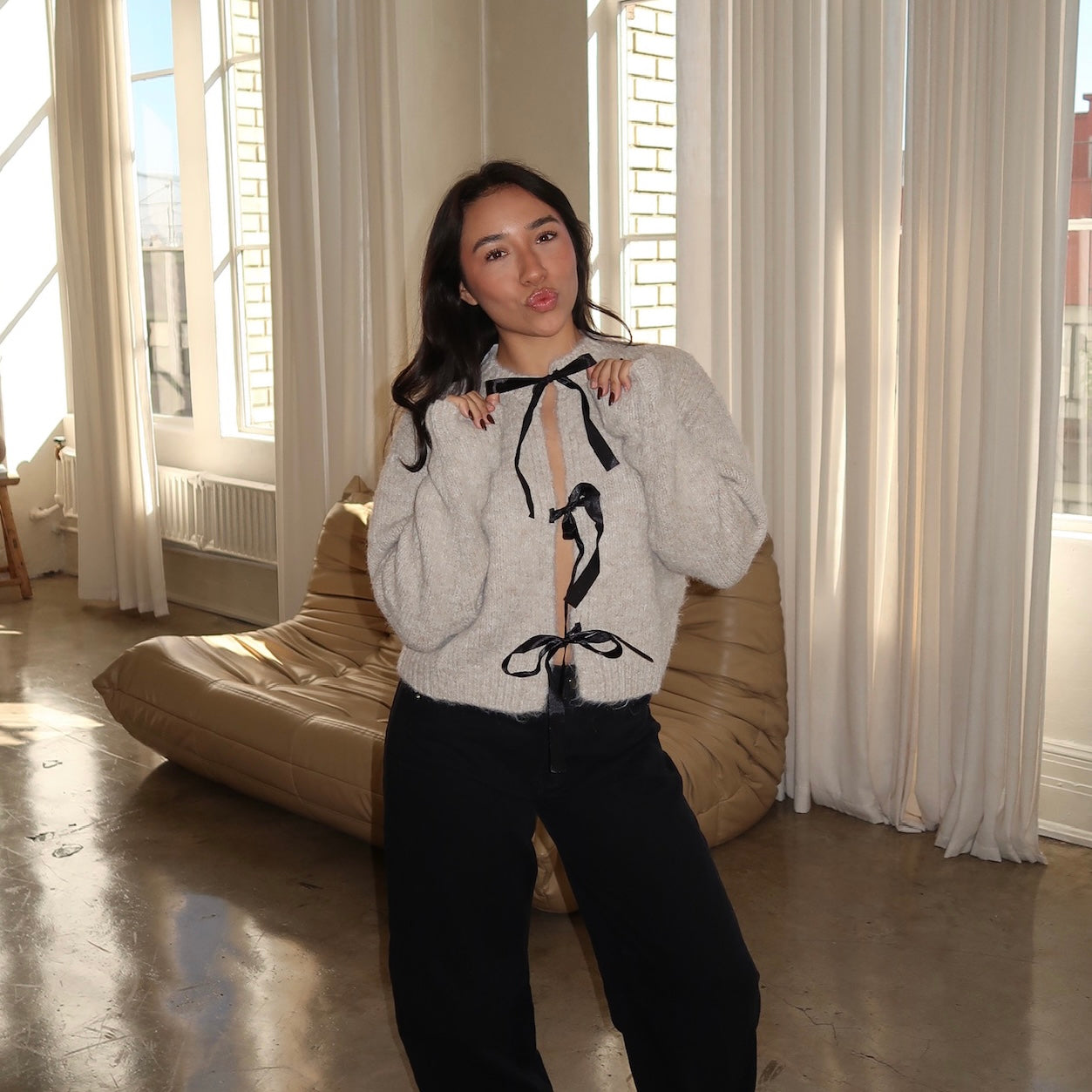 Bow Cardigan