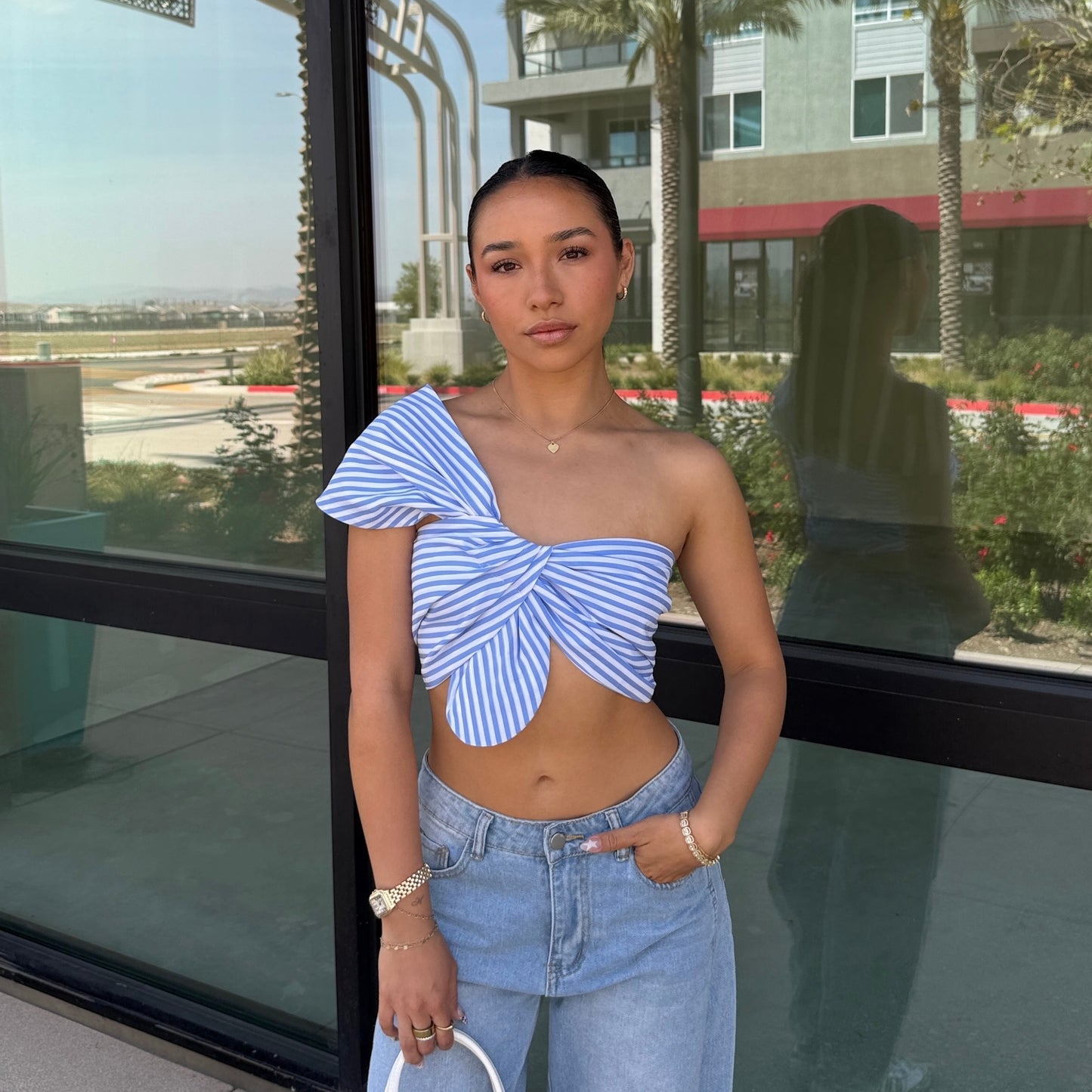 Petal Stripe Top