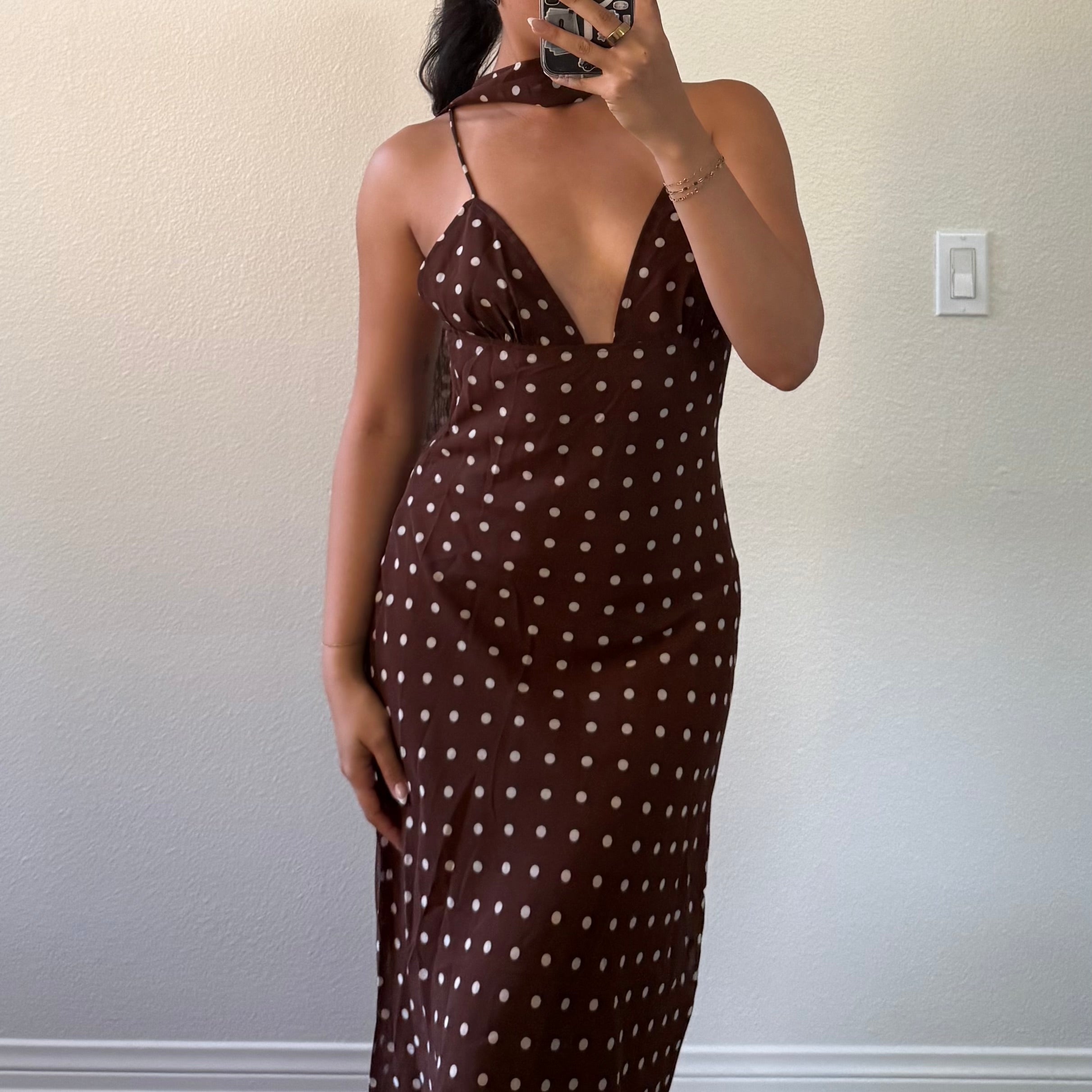 Brown Polka Dot Dress – YOU AND I . DESIGN