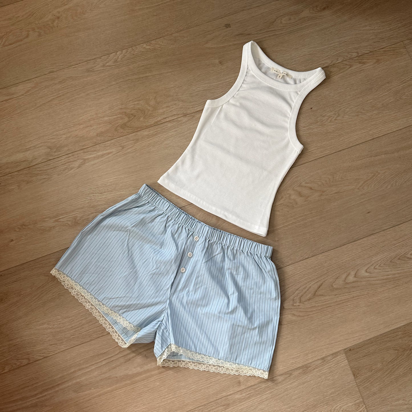 White Halter Top