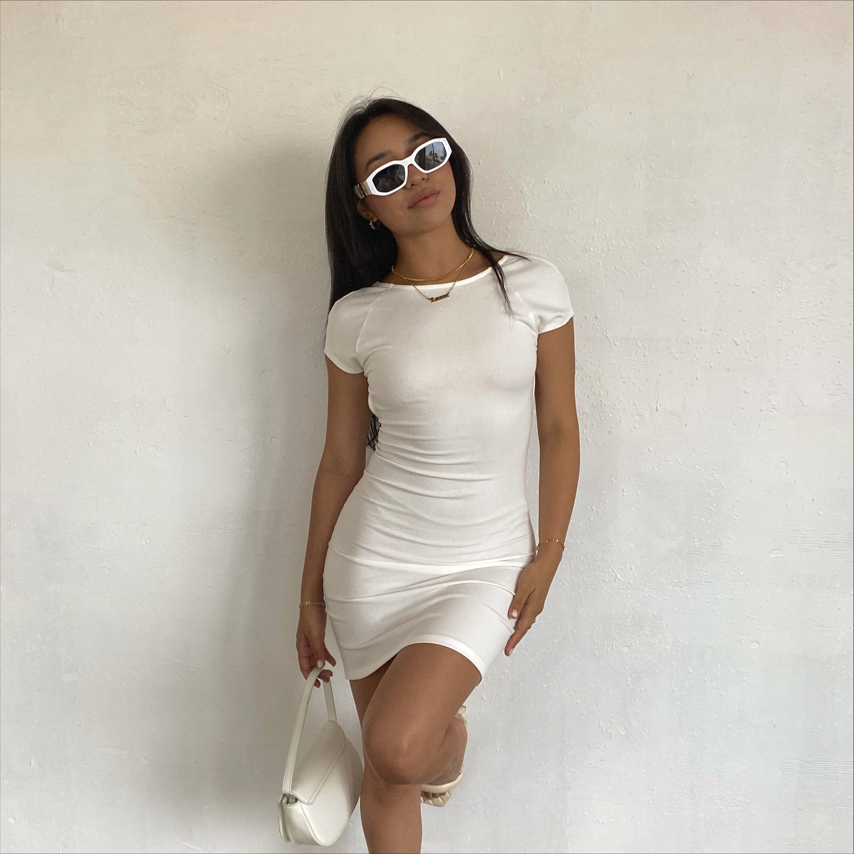 sicily mini dress Off-White Sicily Mini Dress FARM Rio