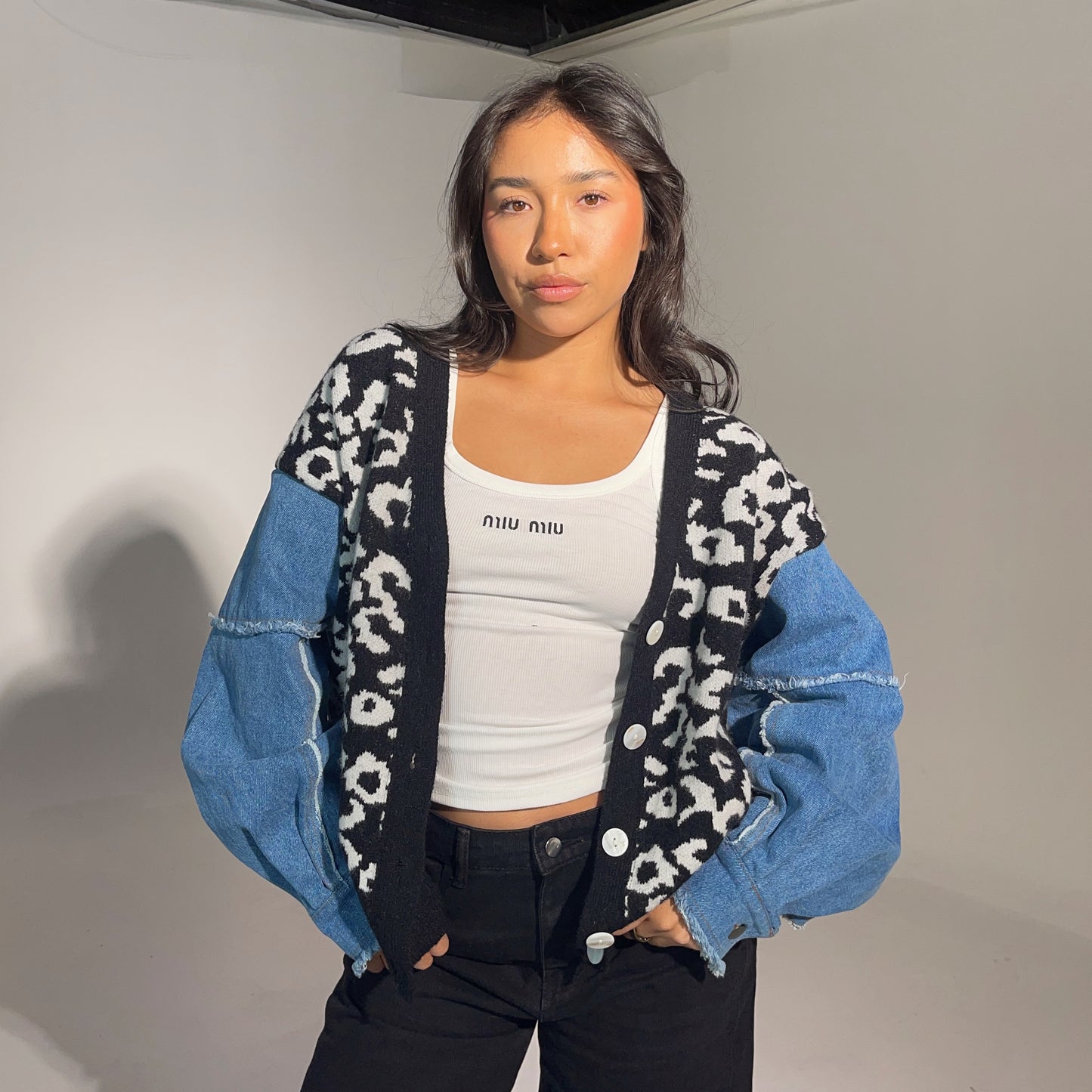 Cheetah Denim Jacket