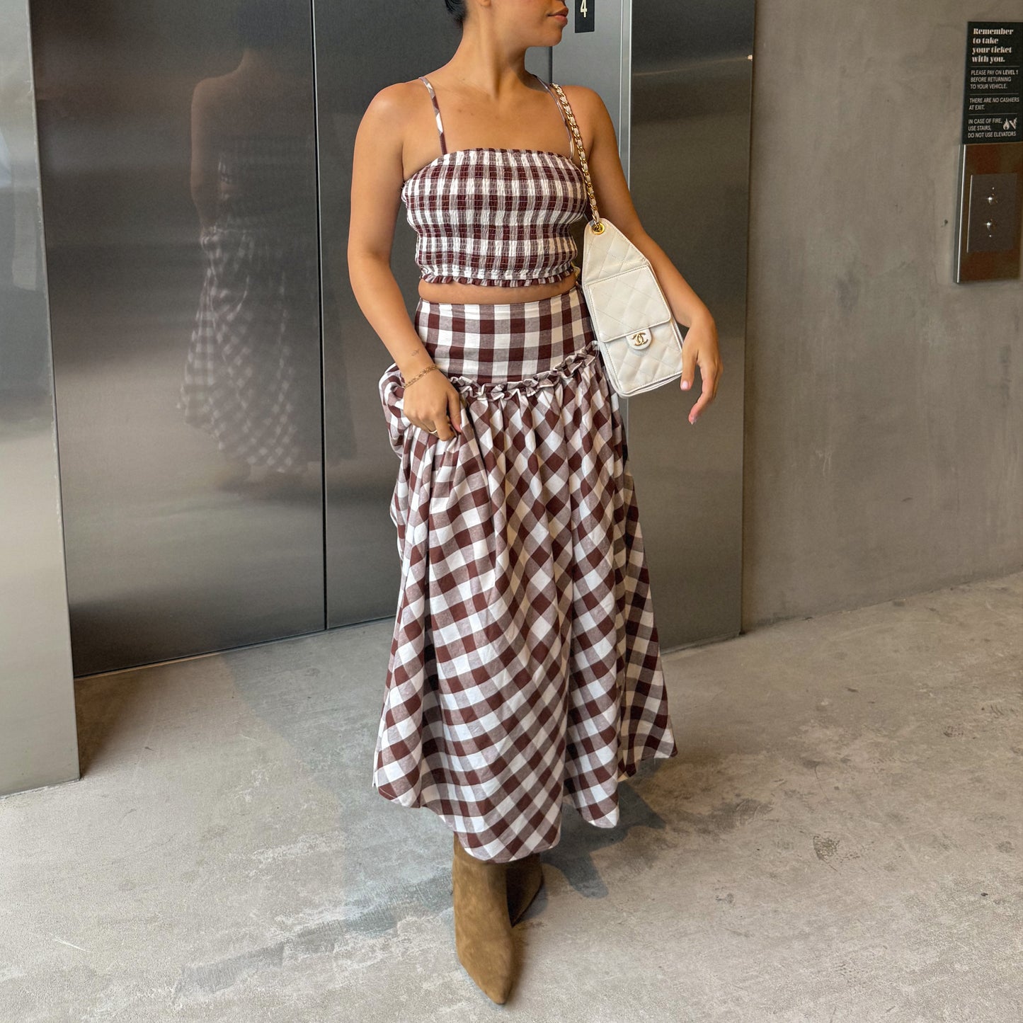 Savannah Gingham Top