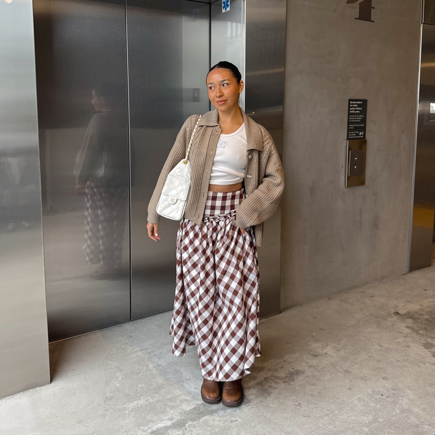 Savannah Gingham Skirt