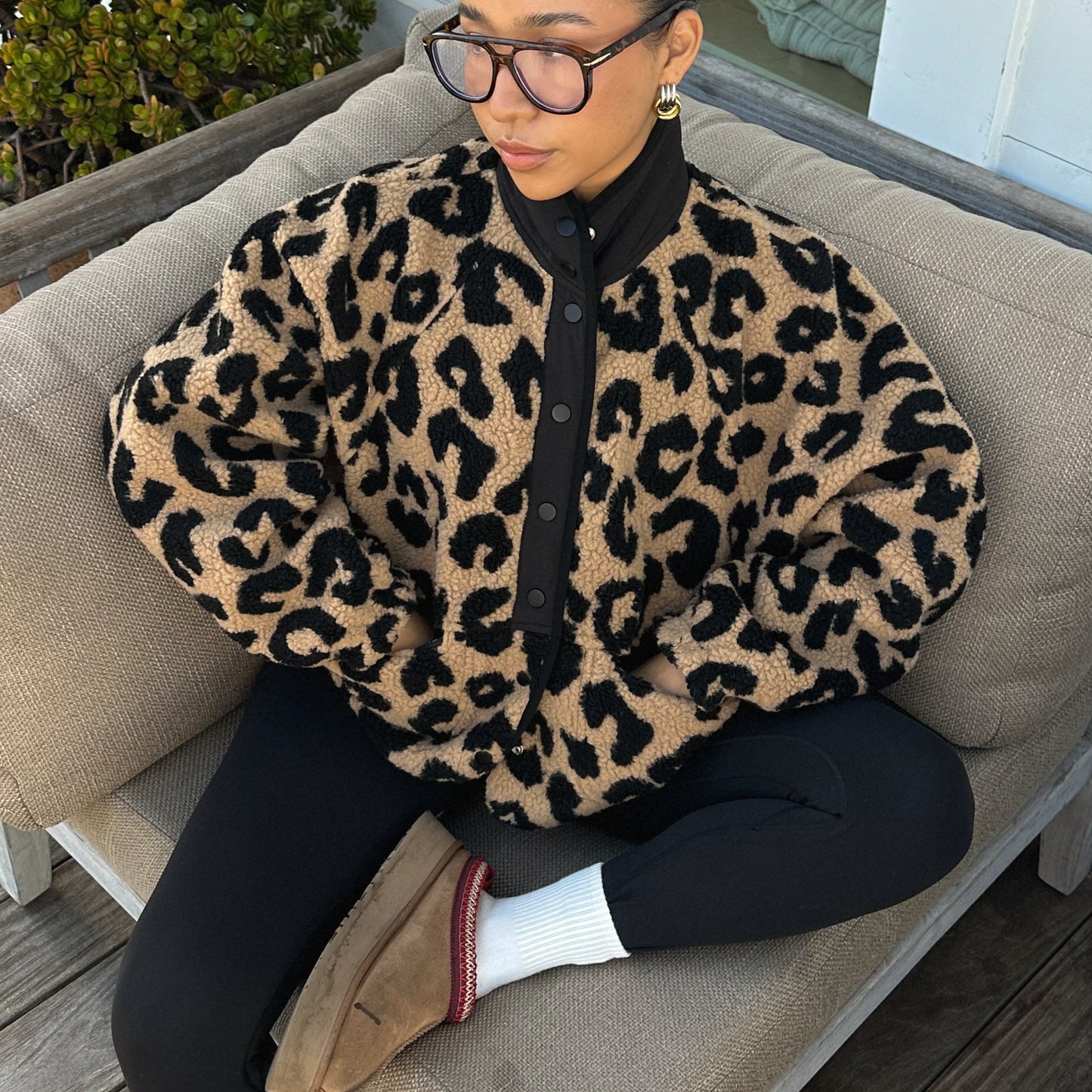 Cheetah Sherpa Jacket