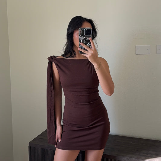 Twist Shoulder Dress