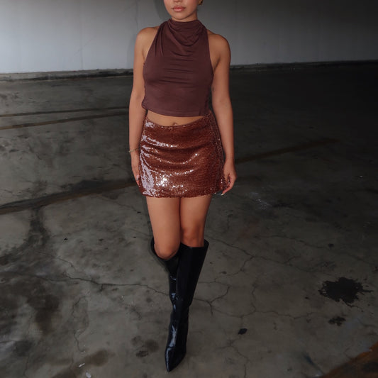 Autumn Sequins Skirt