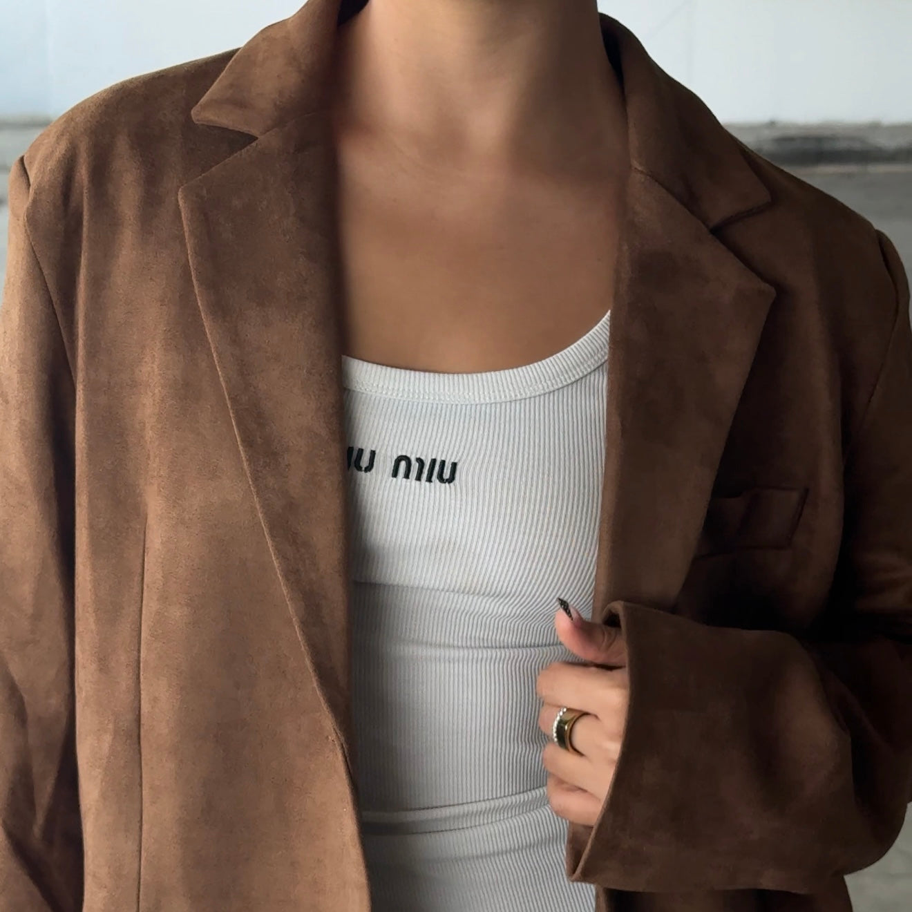 Suede Blazer
