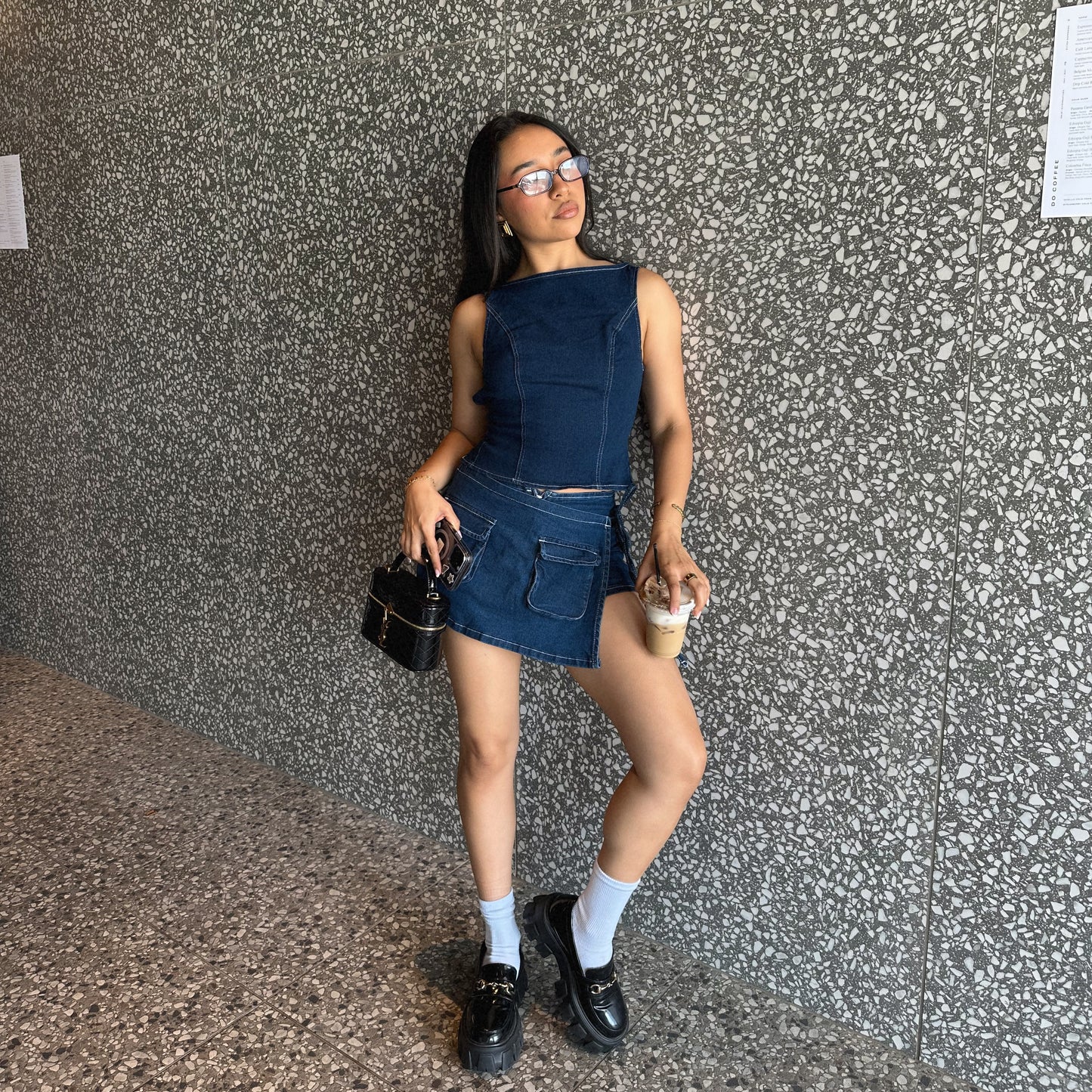 Spring Denim Skort